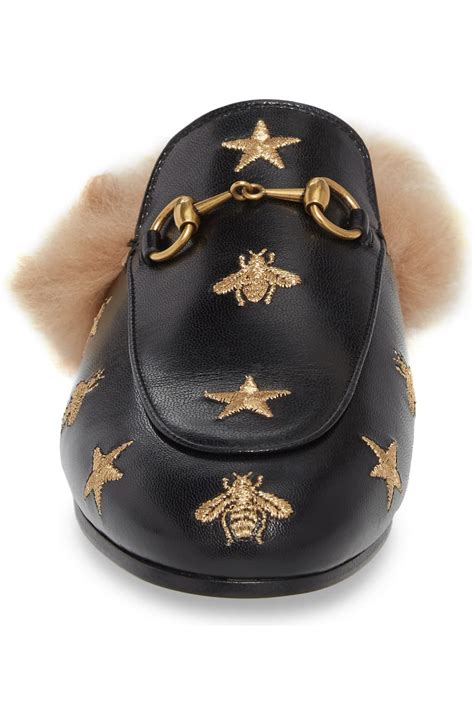 gucci bee loafer|gucci fur loafer.